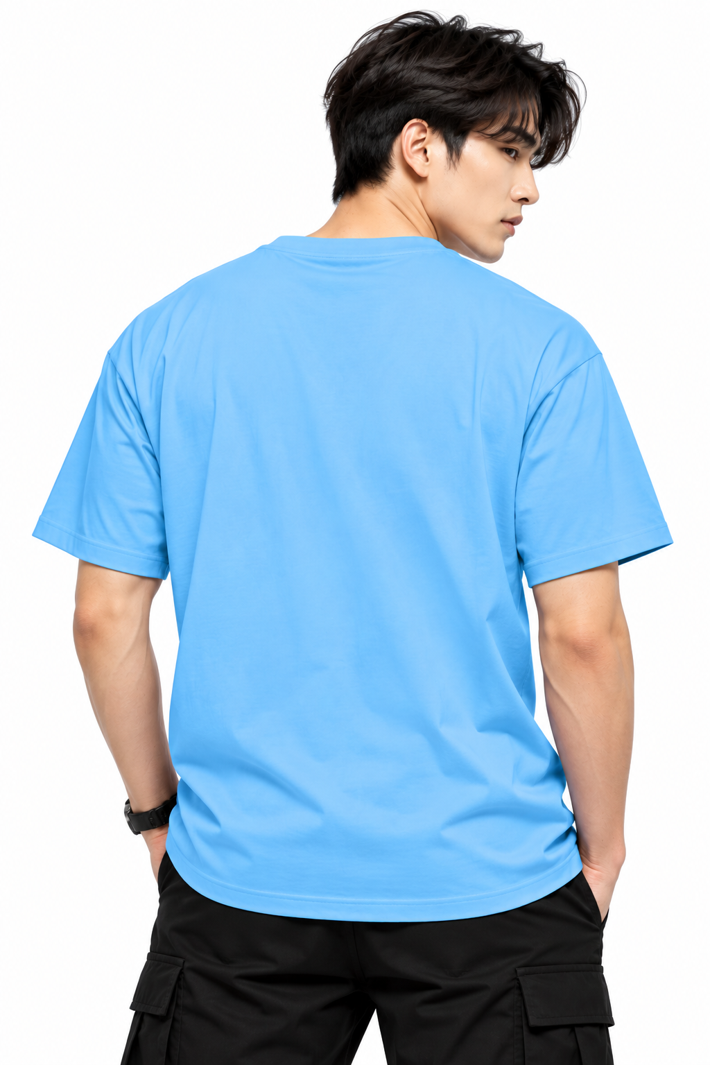 Attitude T-Shirts for Men | Round Neck Printed Oversized Cotton Tshirt