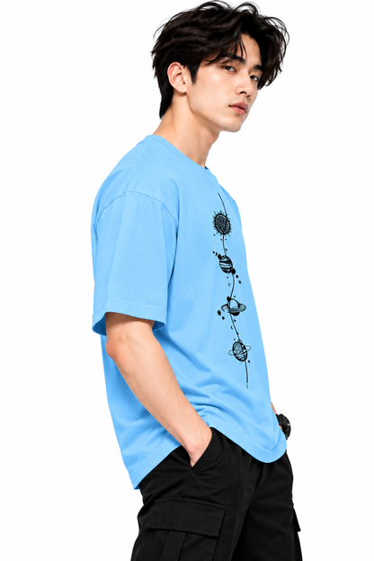 Attitude T-Shirts for Men | Round Neck Printed Oversized Cotton Tshirt