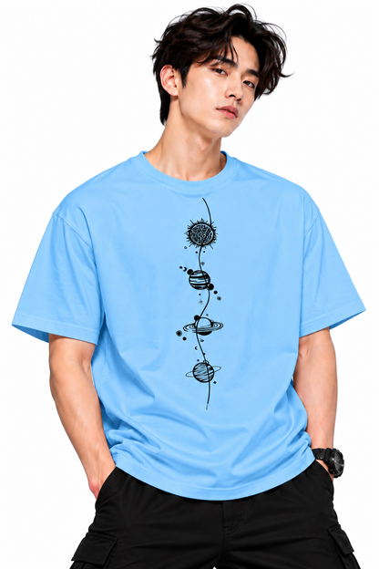 Attitude T-Shirts for Men | Round Neck Printed Oversized Cotton Tshirt