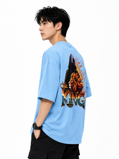 Attitude Men's King Printed T-Shirt | Premium Cotton Casual Round Neck Tee for Men
