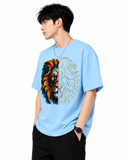 Attitude T-Shirts for Men, | Premium Cotton Casual Round Neck Tee for Men | Oversized Printed T-Shirt for Men