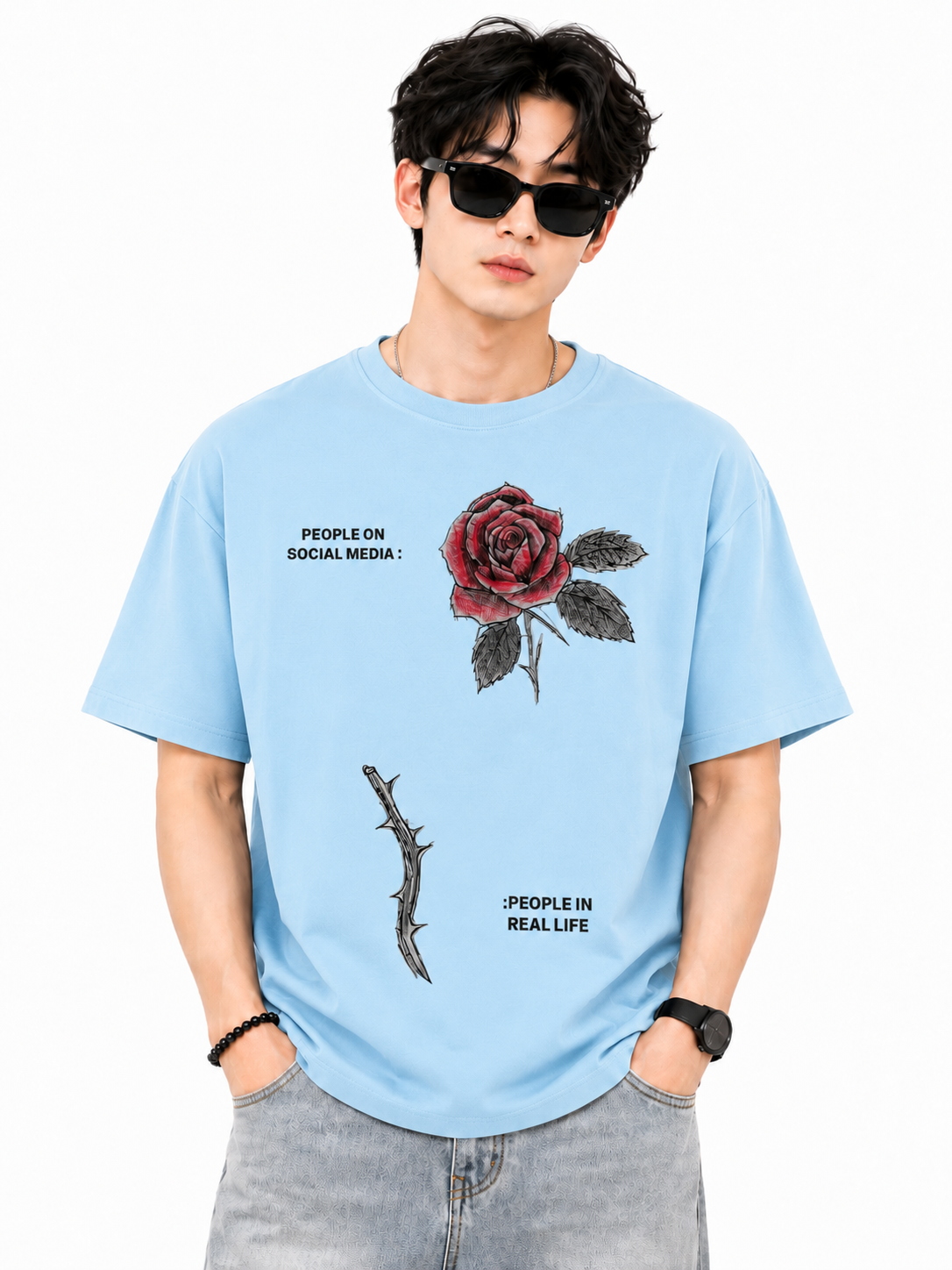 Attitude T-Shirts for Men | Oversized Slogan Printed T-Shirt for Men | 100% Pure Cotton T Shirt For Men