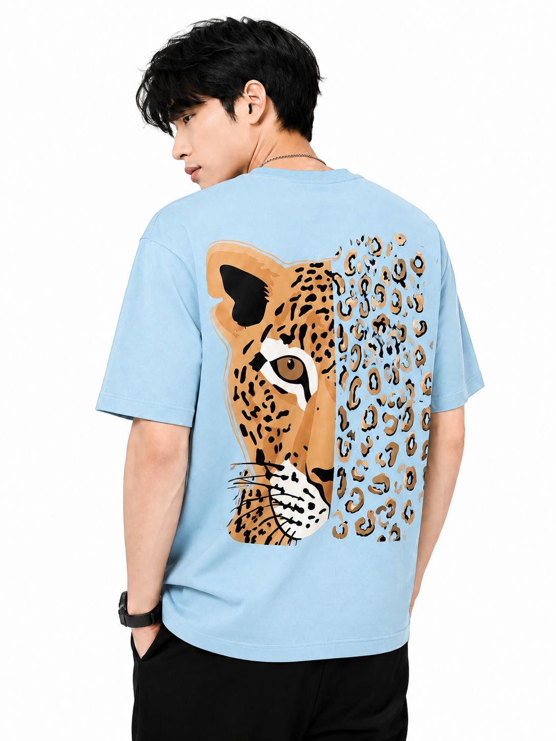 Attitude T-Shirts for Men | Oversized Printed T-Shirt | Wild Life | Cotton T Shirt For Men