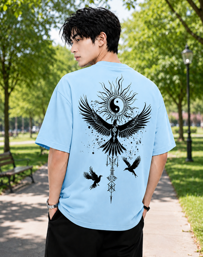 Attitude Start Of Fashion tshirt for men oversized Anime Bird Printed T shirt