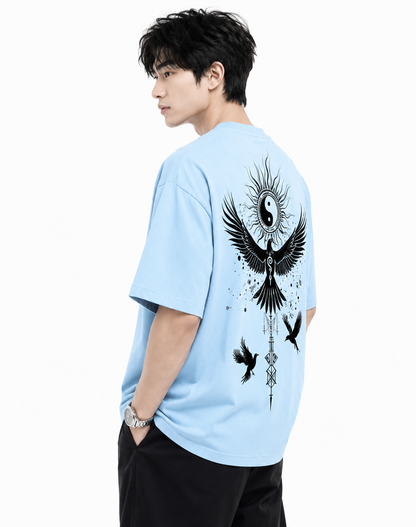 Attitude Start Of Fashion tshirt for men oversized Anime Bird Printed T shirt