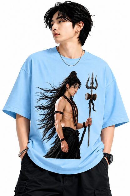 Attitude T-Shirts for Men | Mahadev Printed t shirt | Oversized 100% Pure Cotton T Shirt