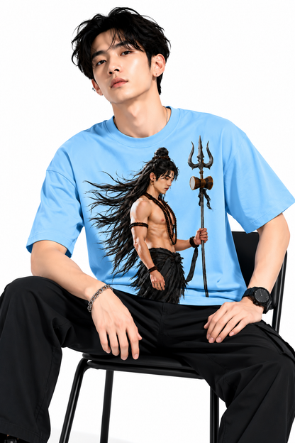 Attitude T-Shirts for Men | Mahadev Printed t shirt | Oversized 100% Pure Cotton T Shirt