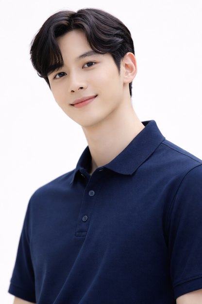 Attitude Start of Fashion Men’s Premium Navy Blue Polo T-Shirt – Classic Smart Casual Essential