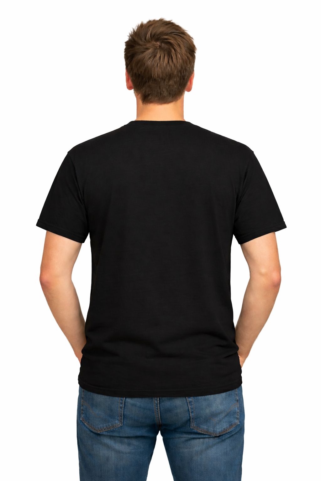 Attitude Start Of Fashion Men’s BE:ER O’CLOCK Printed Round Neck Black T-Shirt –  Graphic Casual Wear