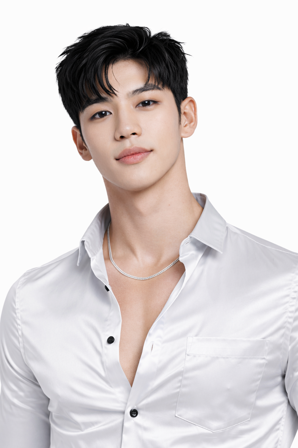 Attitude Start of Fashion Men’s Premium White Satin Slim Fit Shirt – Full Sleeve Party Wear