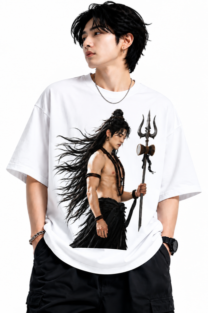 Attitude T-Shirts for Men | Mahadev Printed t shirt | Oversized 100% Pure Cotton T Shirt