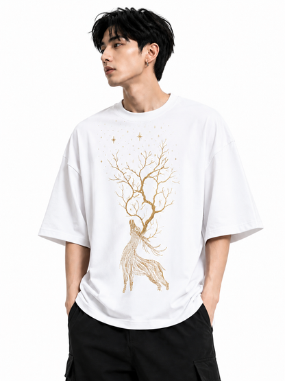 Attitude T-Shirts for Men | Oversized T-Shirt | Wild Life Printed t shirt | 100% Pure Cotton T Shirt