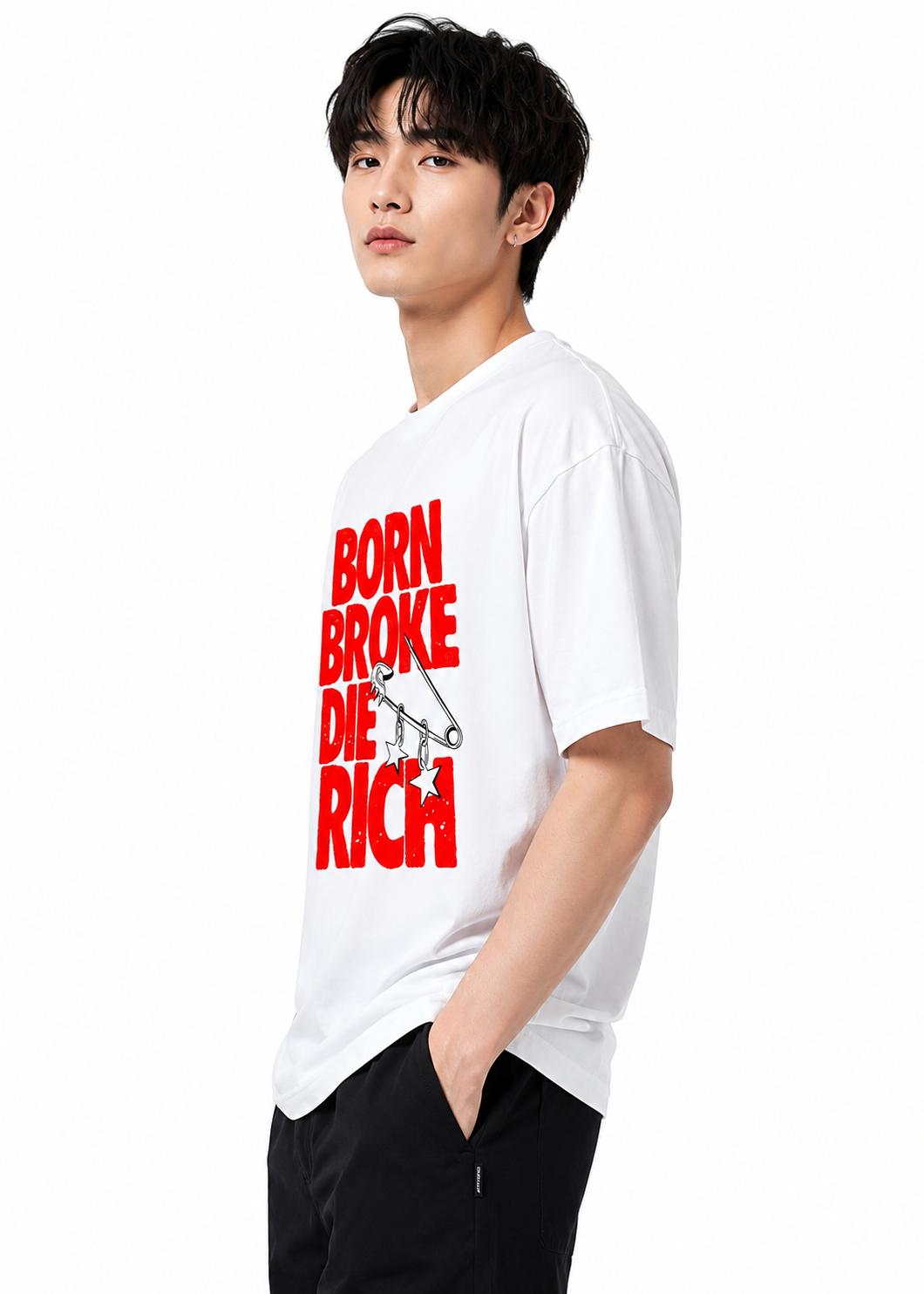 Attitude tshirt for men Printed Oversized Tee | Baggy T Shirt