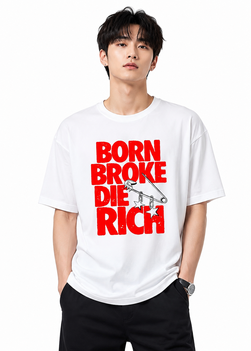 Attitude tshirt for men Printed Oversized Tee | Baggy T Shirt