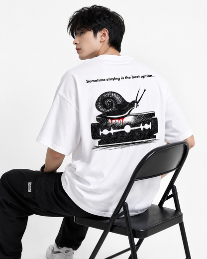 Attitude men slogan Printed Oversized tshirt | Baggy T Shirt