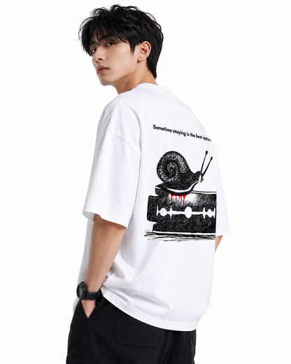 Attitude men slogan Printed Oversized tshirt | Baggy T Shirt