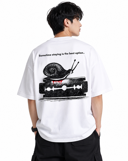 Attitude men slogan Printed Oversized tshirt | Baggy T Shirt
