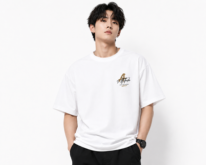 Attitude Oversized Anime Graphic T-Shirt for Men | Mens LoosE Fit Back Printed Oversized Tshirt