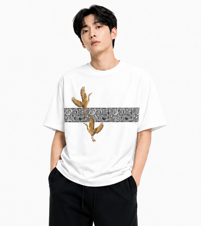 Attitude Men Typography Printed Round Neck Pure Cotton Oversized T-shirt