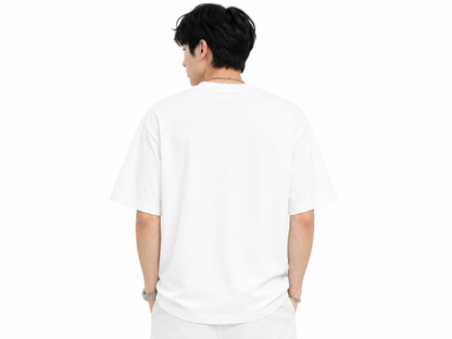 Attitude Eagle Graphic Oversized T-Shirt for Men
