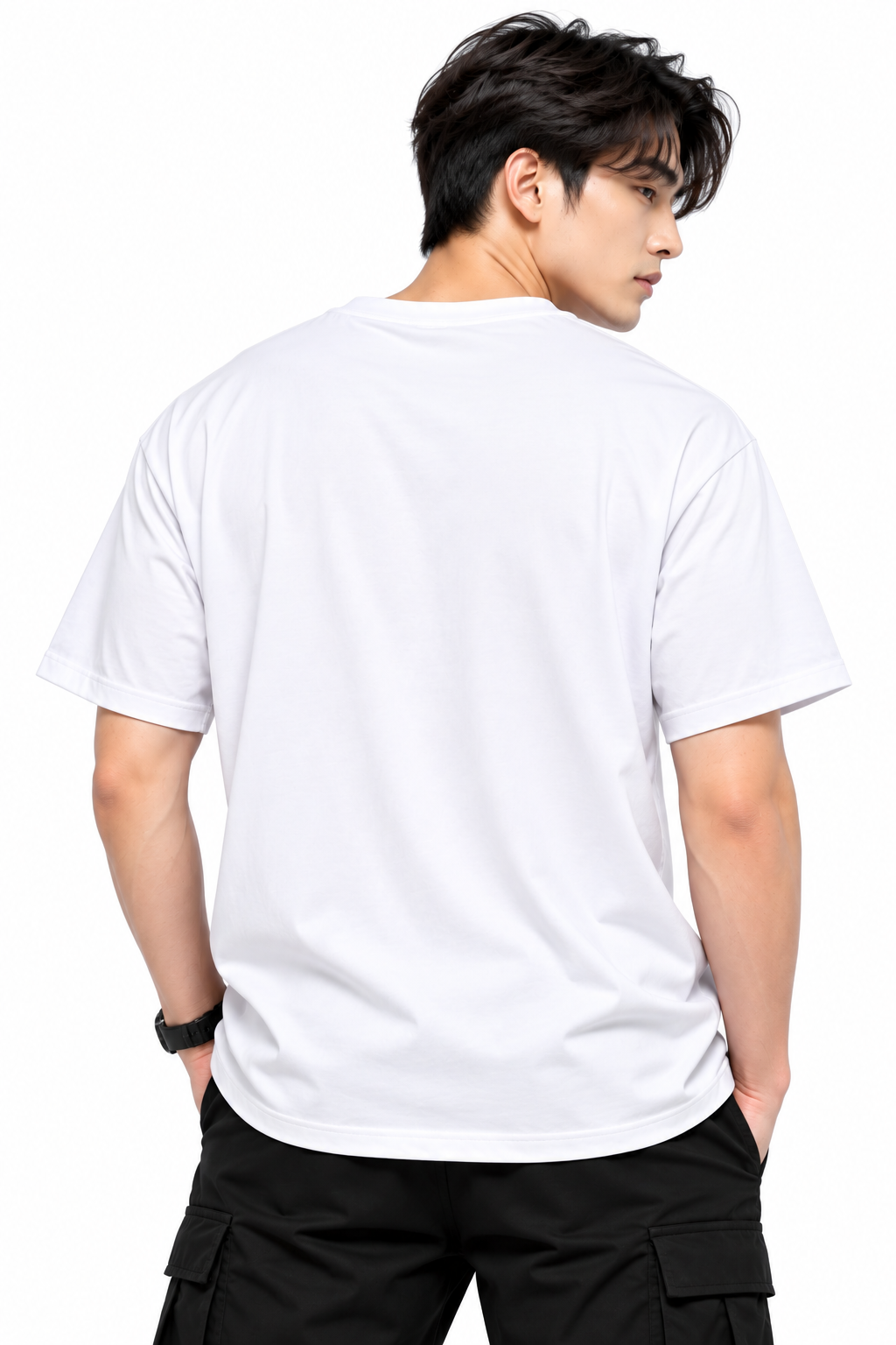 Attitude T-Shirts for Men | Round Neck Printed Oversized Cotton Tshirt