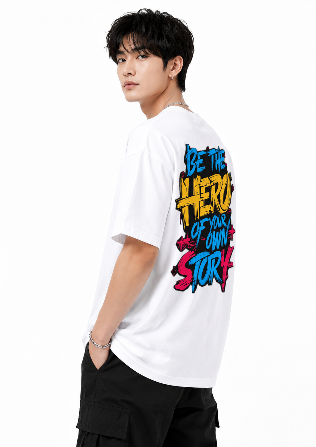 Attitude Men's Slogan Printed T-Shirt | Premium Cotton Casual Round Neck Tee for Men