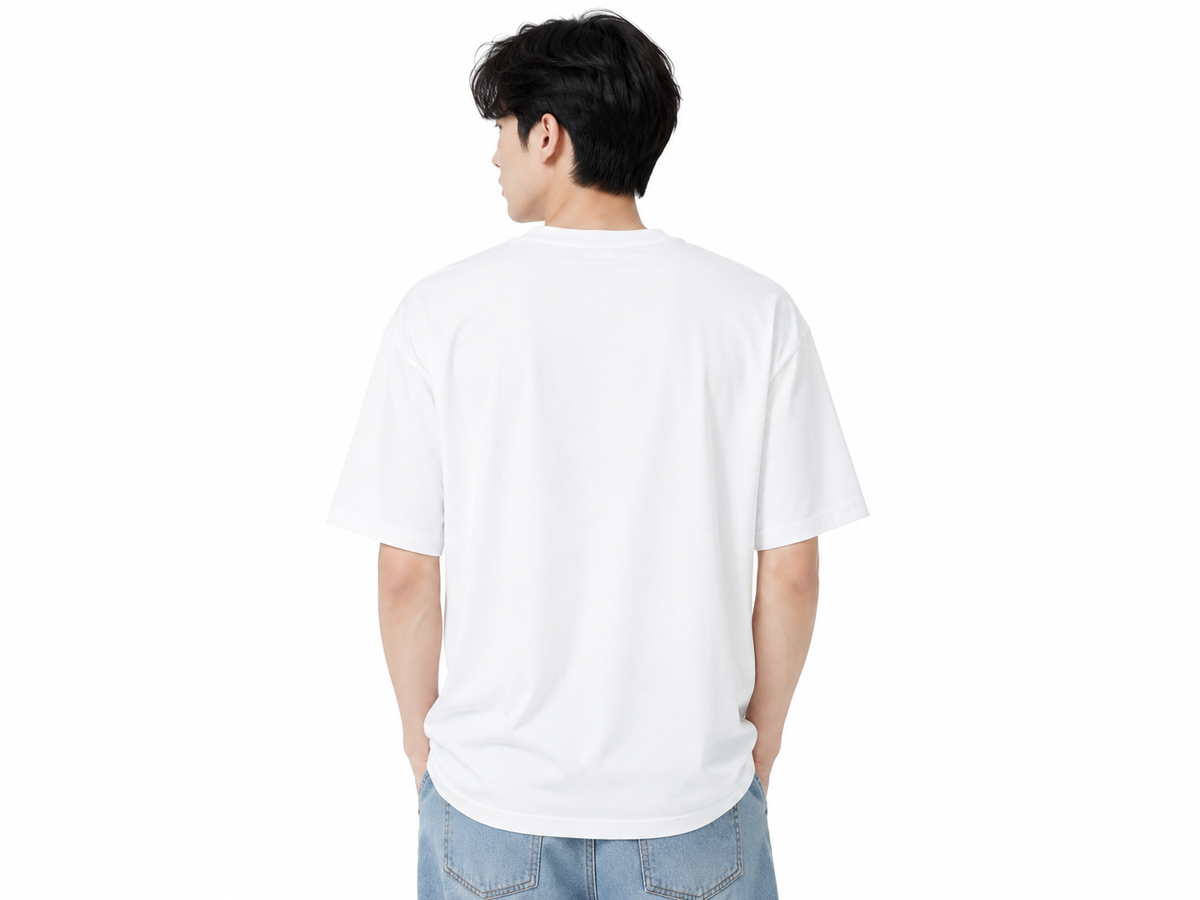 Attitude Men Typography Printed Round Neck Pure Cotton Oversized T-shirt