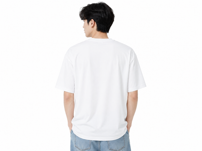 Attitude Men Typography Printed Round Neck Pure Cotton Oversized T-shirt