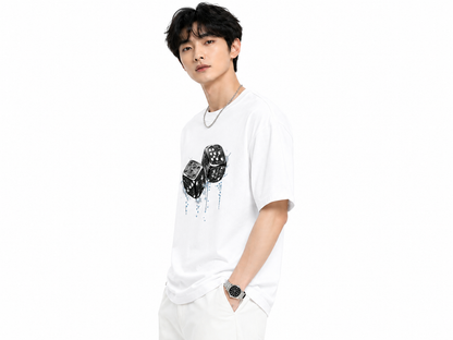 Attitude Men Casual Printed Oversized T-Shirt