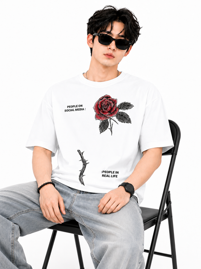 Attitude T-Shirts for Men | Oversized Slogan Printed T-Shirt for Men | 100% Pure Cotton T Shirt For Men