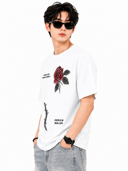 Attitude T-Shirts for Men | Oversized Slogan Printed T-Shirt for Men | 100% Pure Cotton T Shirt For Men