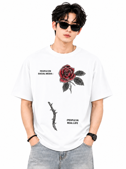 Attitude T-Shirts for Men | Oversized Slogan Printed T-Shirt for Men | 100% Pure Cotton T Shirt For Men