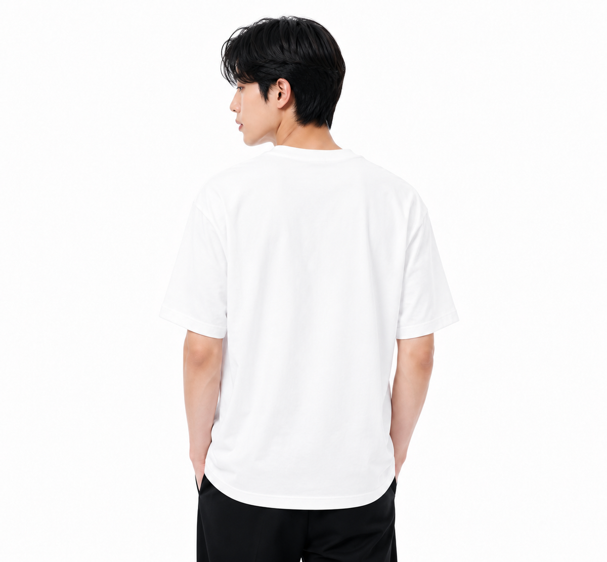 Attitude Men Bird Fly Printed Oversized Fit Cotton T- Shirt