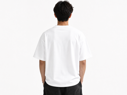 Attitude Men Sun Printed Crew Neck Oversized Fit Cotton T- Shirt