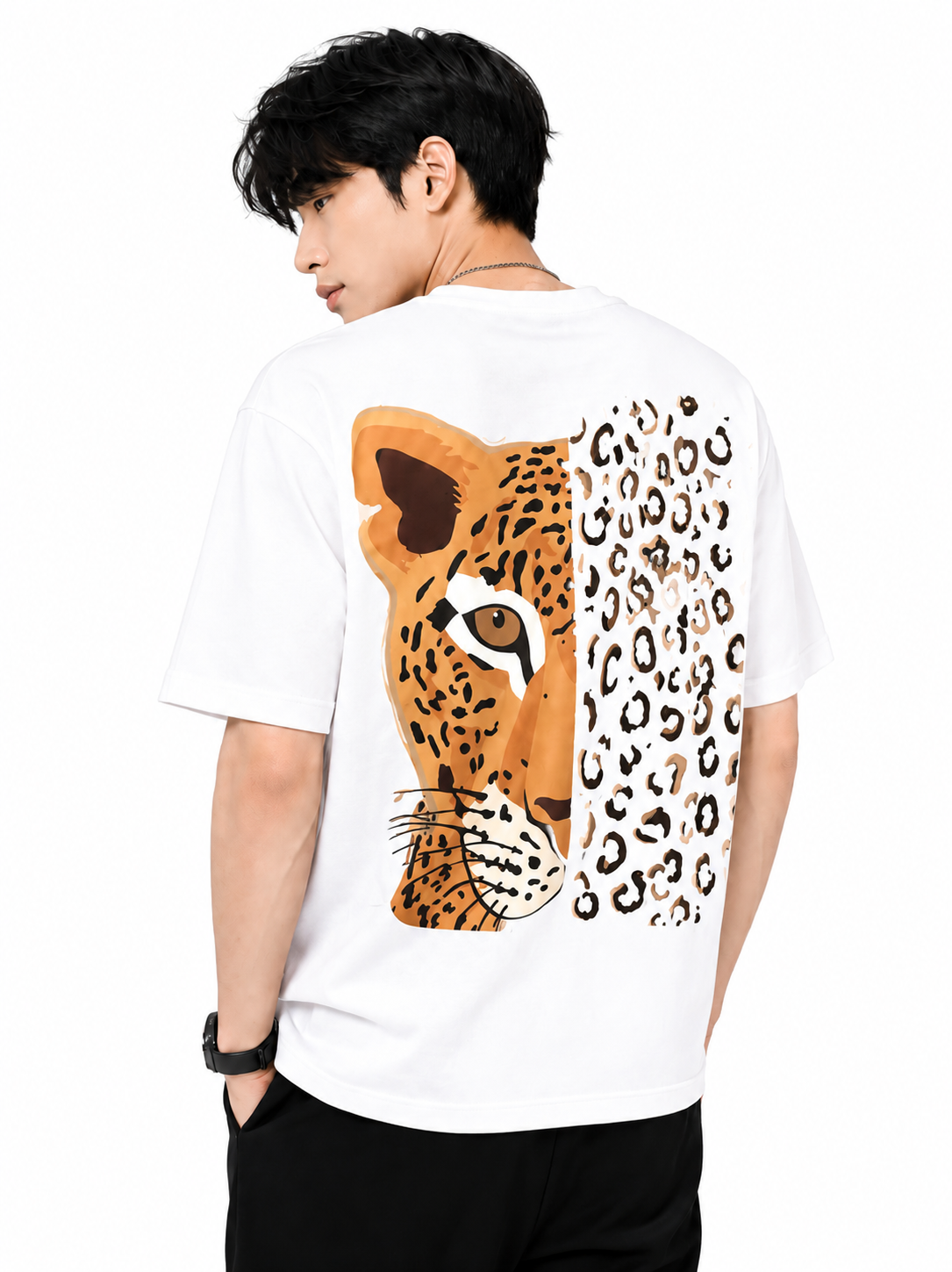 Attitude T-Shirts for Men | Oversized Printed T-Shirt | Wild Life | Cotton T Shirt For Men