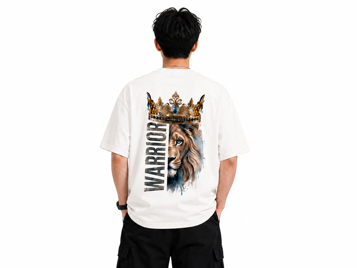 Attitude Men Tiger Printed Oversized Black Tee | Anime T Shirt | Baggy T Shirt