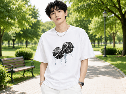 Attitude Men Casual Printed Oversized T-Shirt
