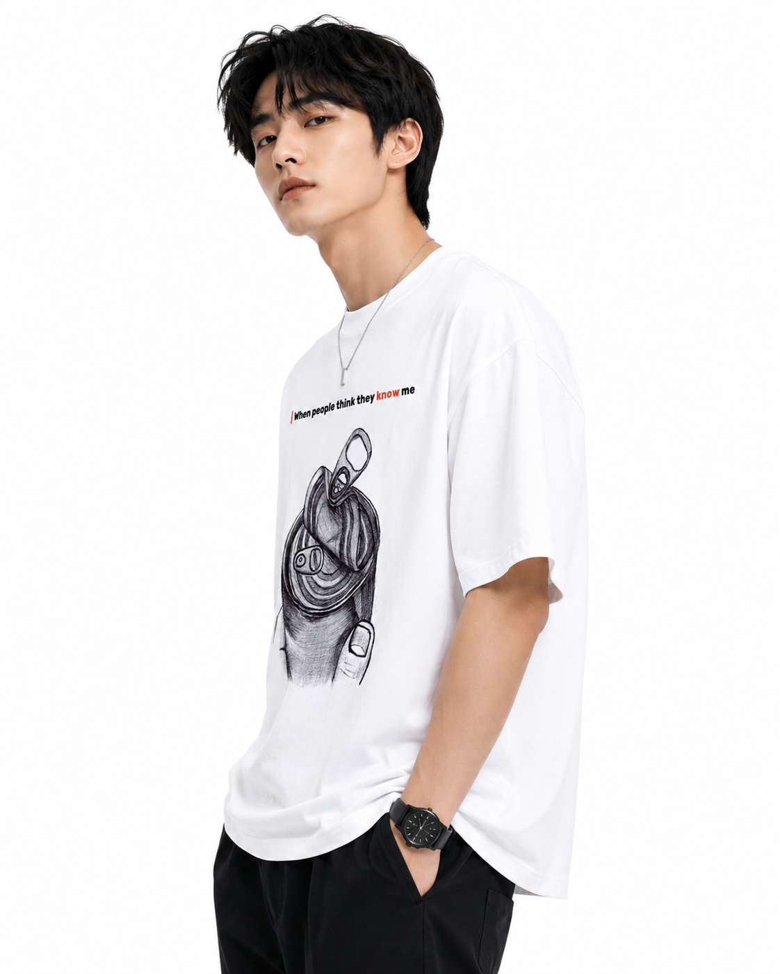 Attitude T-Shirts for Men | Oversized Slogan Printed T-Shirt for Men | Cotton T Shirt For Men