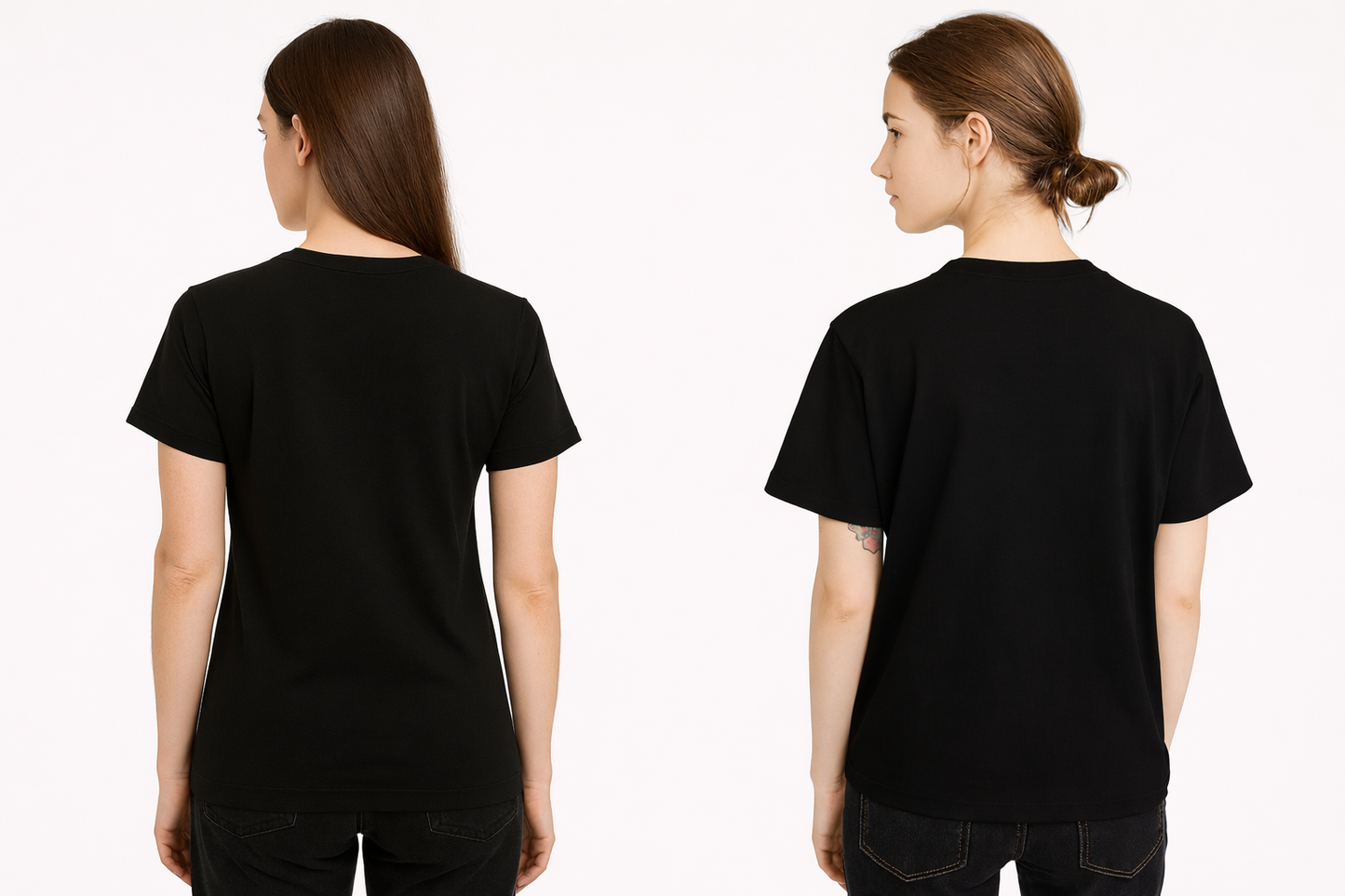 ATTITUDE START OF FASHION Women’s Black Graphic Printed T-Shirt – Trendy Streetwear Style