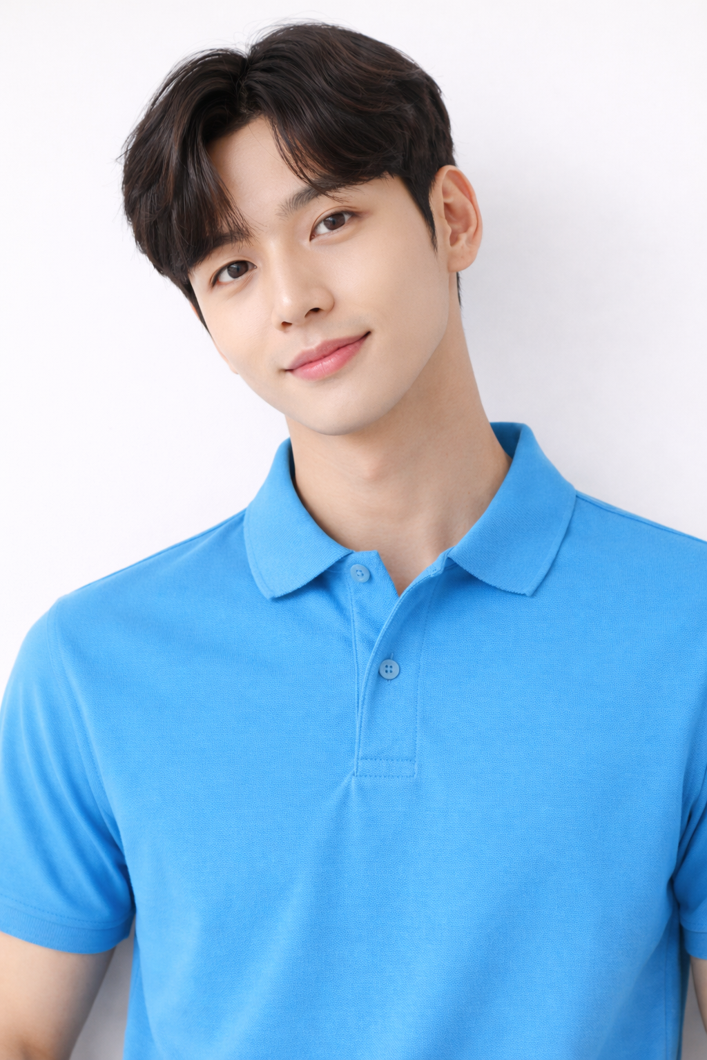 Attitude Start of Fashion Men Solid Blue Polo T-Shirt – Slim Fit Casual Wear